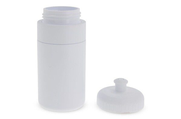 Sportflaske med kant 500 ml - Hvid / Hvid
