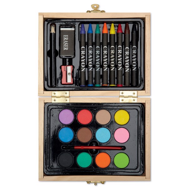 MB - Painting set in wooden box Beau