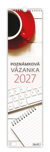 Nástěnný kalendář Poznámková vázanka 12 × 48 cm