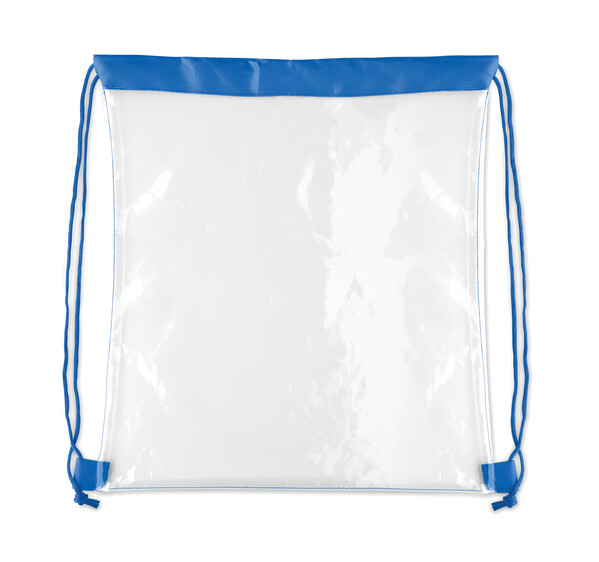 Sac à cordon transparent Usee - Bleu Royal