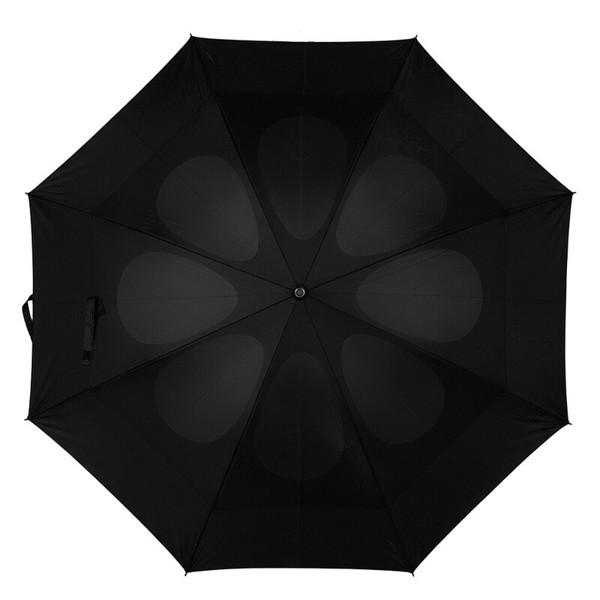 Windproof manual umbrella - black