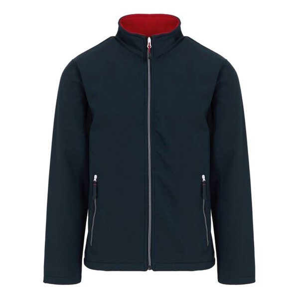 Ascender 2 Layer Softshell Jacket - Navy / Classic Red / 3XL