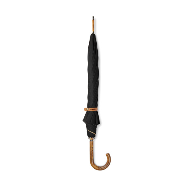 Vinga Bosler umbrella, rPET fabric, 103 cm diameter - Black