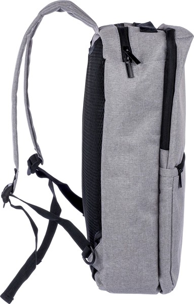 Mochila em poliéster rPET (300D) Mallory - Black