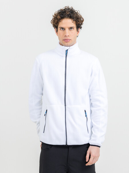 Printer Speedway fleece jacket white XXL