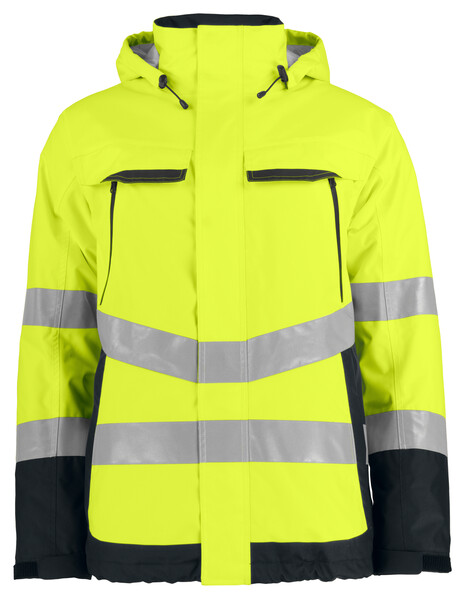 6441 padded jacket HV Yellow/Black L