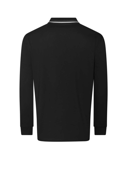 Polo majica dugih rukava s vrhom 100 - Bijela / Deep Crna / M