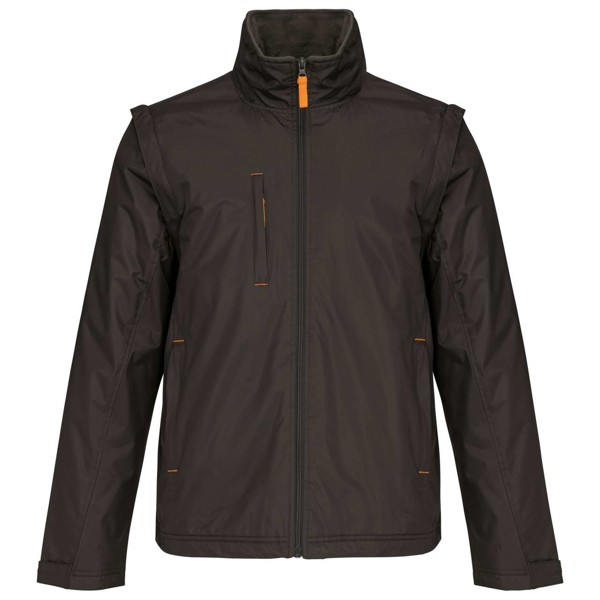 Jakna bluzon SCORE s odvojivim rukavima - Tamno Siva / Narančasta / 2XL