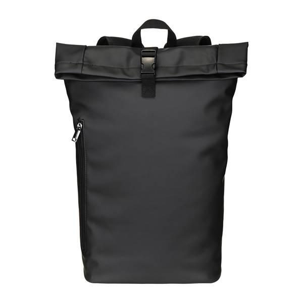 Pu Laptop Backpack (15). - Black