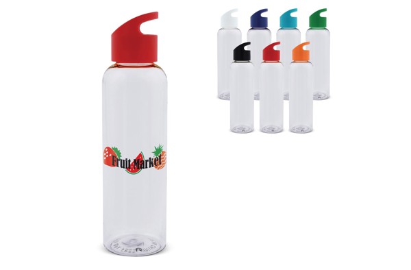 Water bottle Loop transparent R-PET 600ml - Transparent White