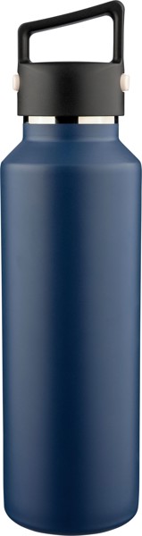 Gerecyclede roestvrijstalen dubbelwandige fles (600 ml) Mace - wit