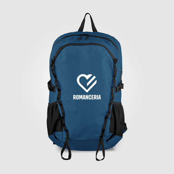 Sac Nordpack  à dos de sport en polyester recyclé - 28 L - Bleu marine / Transfert de chaleur