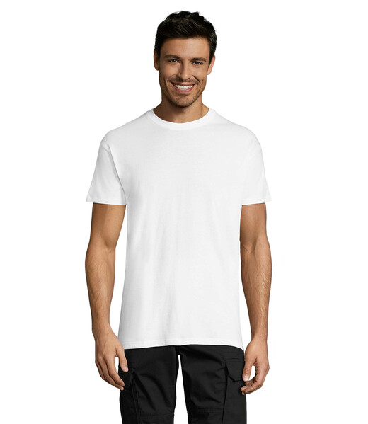 REGENT T-shirt unissex 150g - Branco4XL