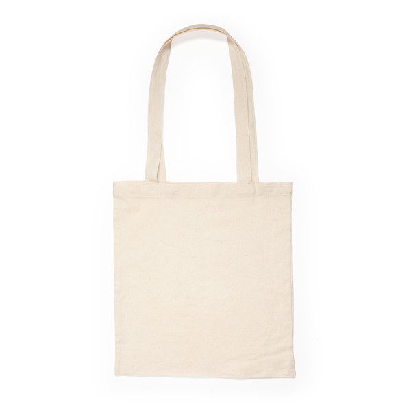 Bolsa de la compra personalizada de algodón con asas largas reforzadas