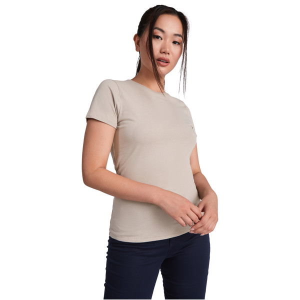 T-shirt Golden à manches courtes pour femme - Blanc / S