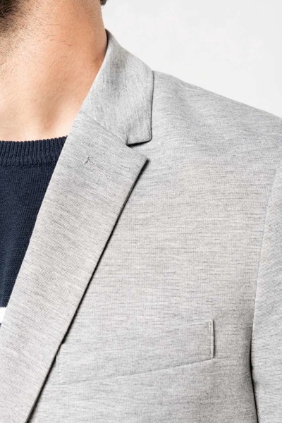 Men’S Knit Jacket - Light Grey Heather / 66