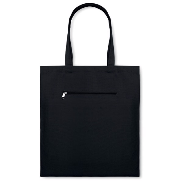 280gr/m² canvas shopping bag Moura - Black