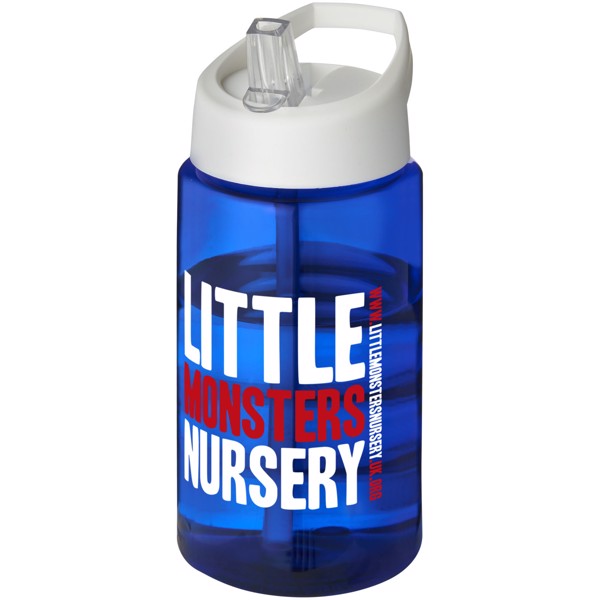 Bouteille de sport H2O Active® Bop 500ml couvercle à bec verseur - Bleu / Blanc