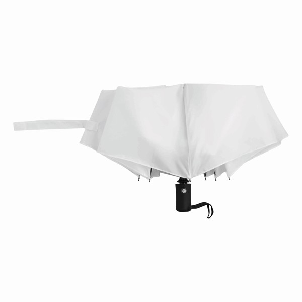 Plopp žepni dežnik, avtomatsko odpiranje-zapiranje, 97 cm - Bela