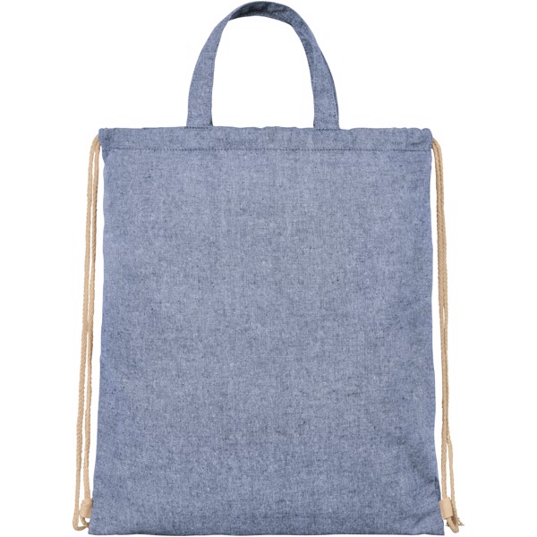 Pheebs 210 g/m² recycelter Turnbeutel 6L - heather blau