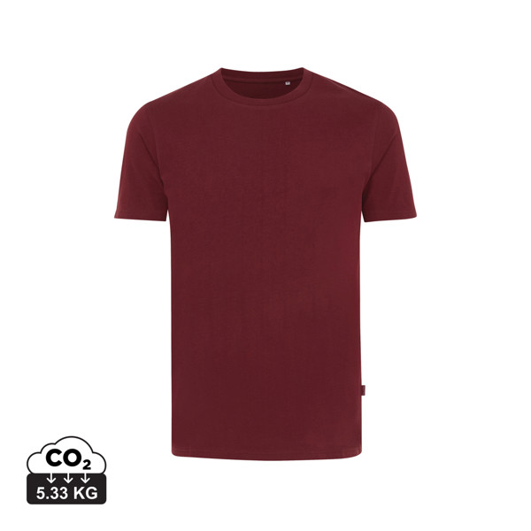 T-shirt en coton recyclé Iqoniq Bryce - Rouge Bordeaux / M