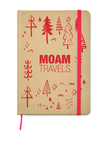 Bloco A5 cartão reciclado Everwrite - Vermelho