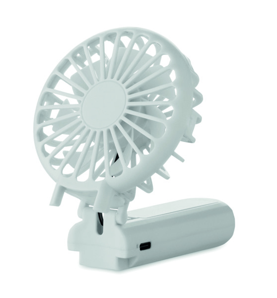 Portable foldable fan Ibera - White
