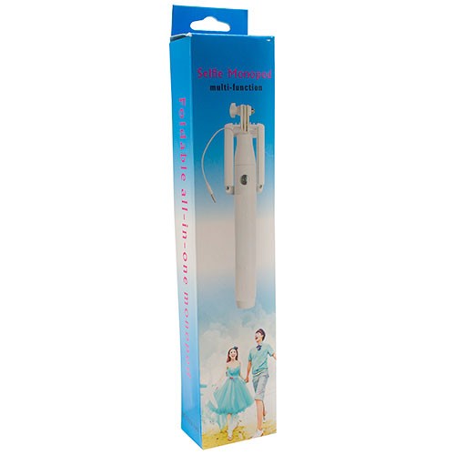 Monopod pliable déclencheur - Blanc