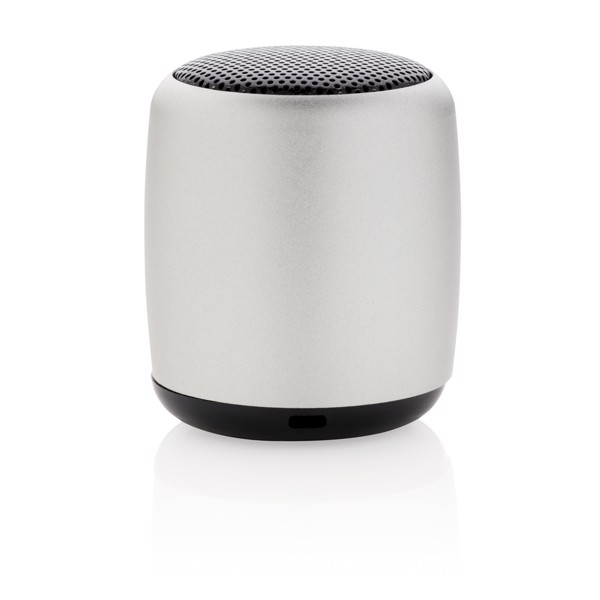 Mini aluminium wireless speaker - Silver