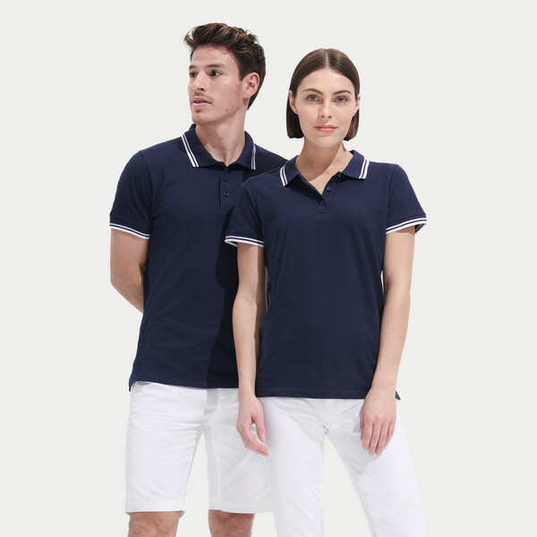PASADENA pólo homem 200g Pasadena Men - Azul Navy / BrancoM
