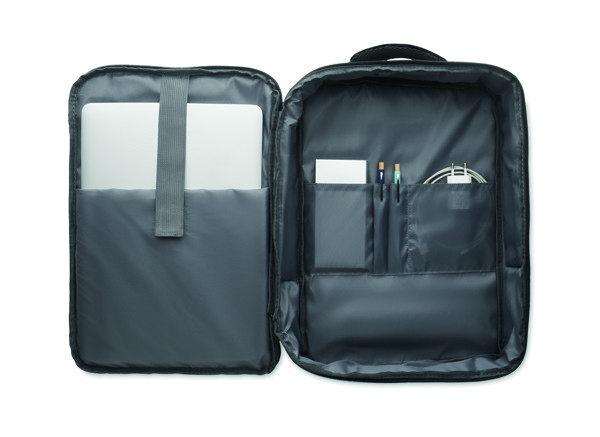 Mochila fina portátil de 15 Laugar - Preto