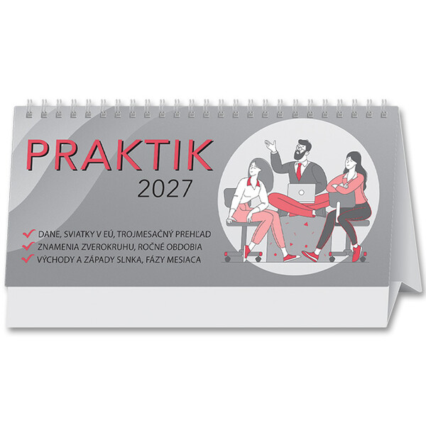 Stolový kalendár Praktik stĺpcový 2027
