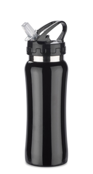 Steel Bidon PATRO 600 ml - black