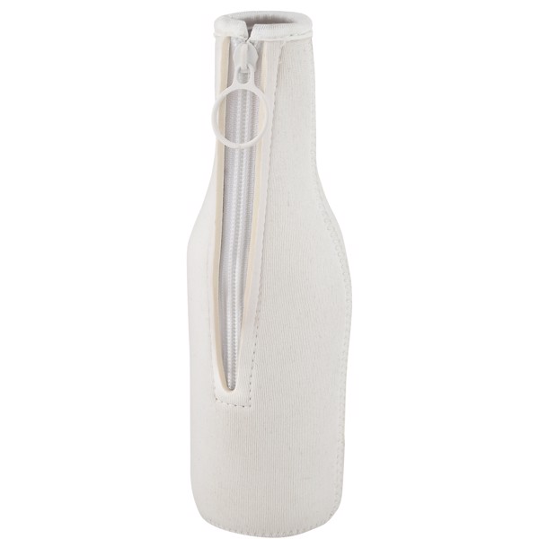 Manchon Fris en néoprène recyclé pour bouteille - Blanc