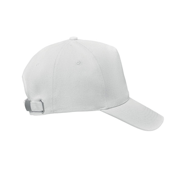 Boné baisebol algodão orgânico Bicca Cap - Branco