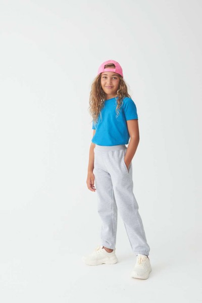 Kids Cuffed Jogpants - Heather Grey / 12/13