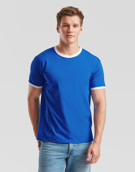 Ringer Tee - White / Black / L