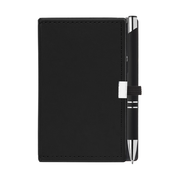 Note Caddy & Crosby Pen Gift Set - Black / 4 Color inkjet