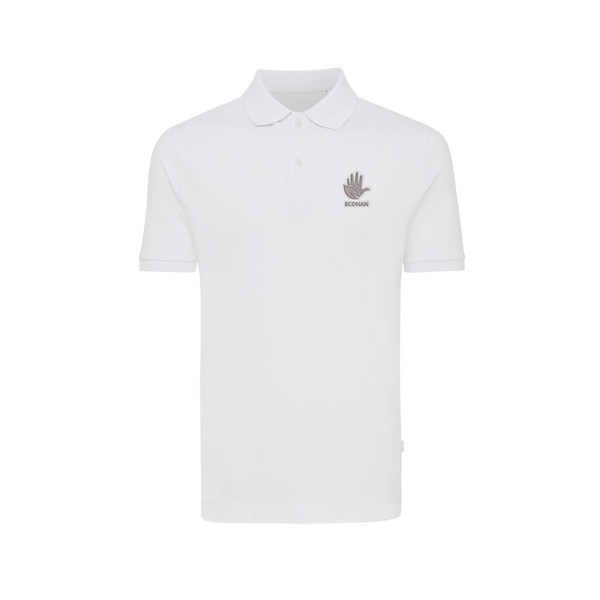 Iqoniq Yosemite recycled cotton pique polo - Recycled White / L