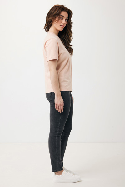 T-shirt coupe boxy en coton recyclé Iqoniq Teide - Peach Nectar / M