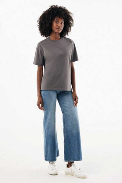 IQONIQ Nikko heavyweight recycled cotton t-shirt - Anthracite / XXL