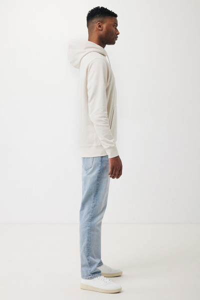 Lehká mikina s kapucí Iqoniq Rila z recykl. bavlny - Ivory White / XXXL