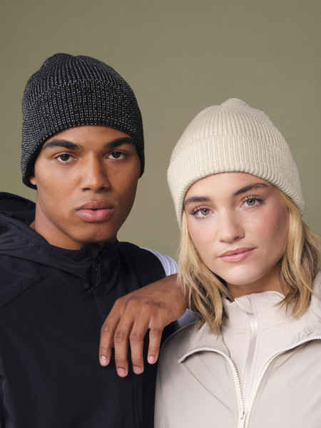 Streetlite Reflective Beanie - White