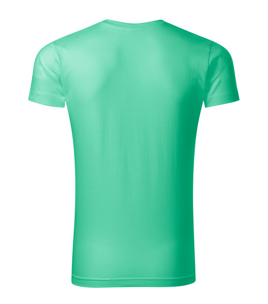 Tričko Pánské Malfini® Slim Fit V-Neck - Mátová / 3XL