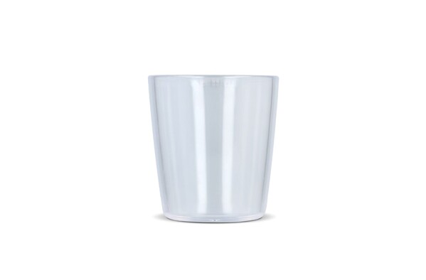 Festivalshotglas med snor - Gennemsigtig / Hvid