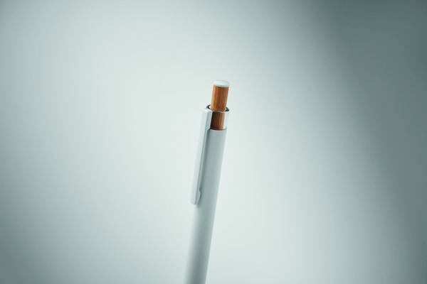 Druckkugelschreiber recy. Alu Bergamo ++ - Weiß