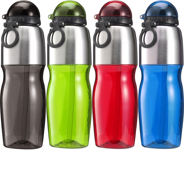 PS and stainless steel bottle - Red