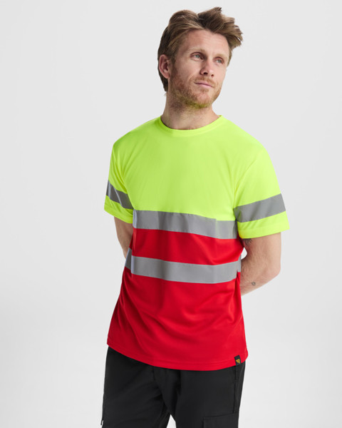 Av Delta T-Shirt - Garden Green/Fluor Yellow / L