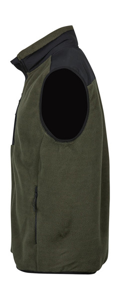 Mountain Fleece Bodywarmer - Deep Green / Black / S