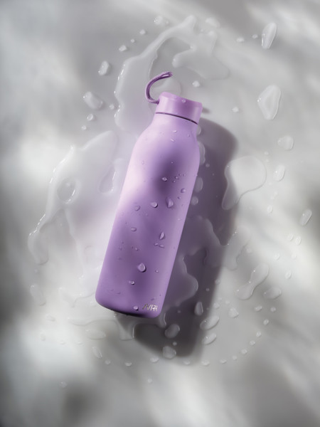 Bouteille isotherme 500ml Avira Avior en acier recyclé RCS - Violet